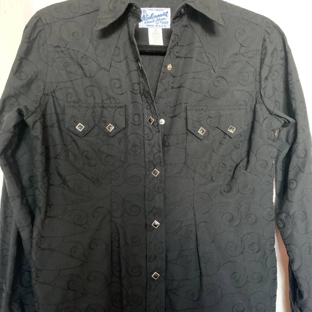 Rockmount Women's Black on Black Western Shirt